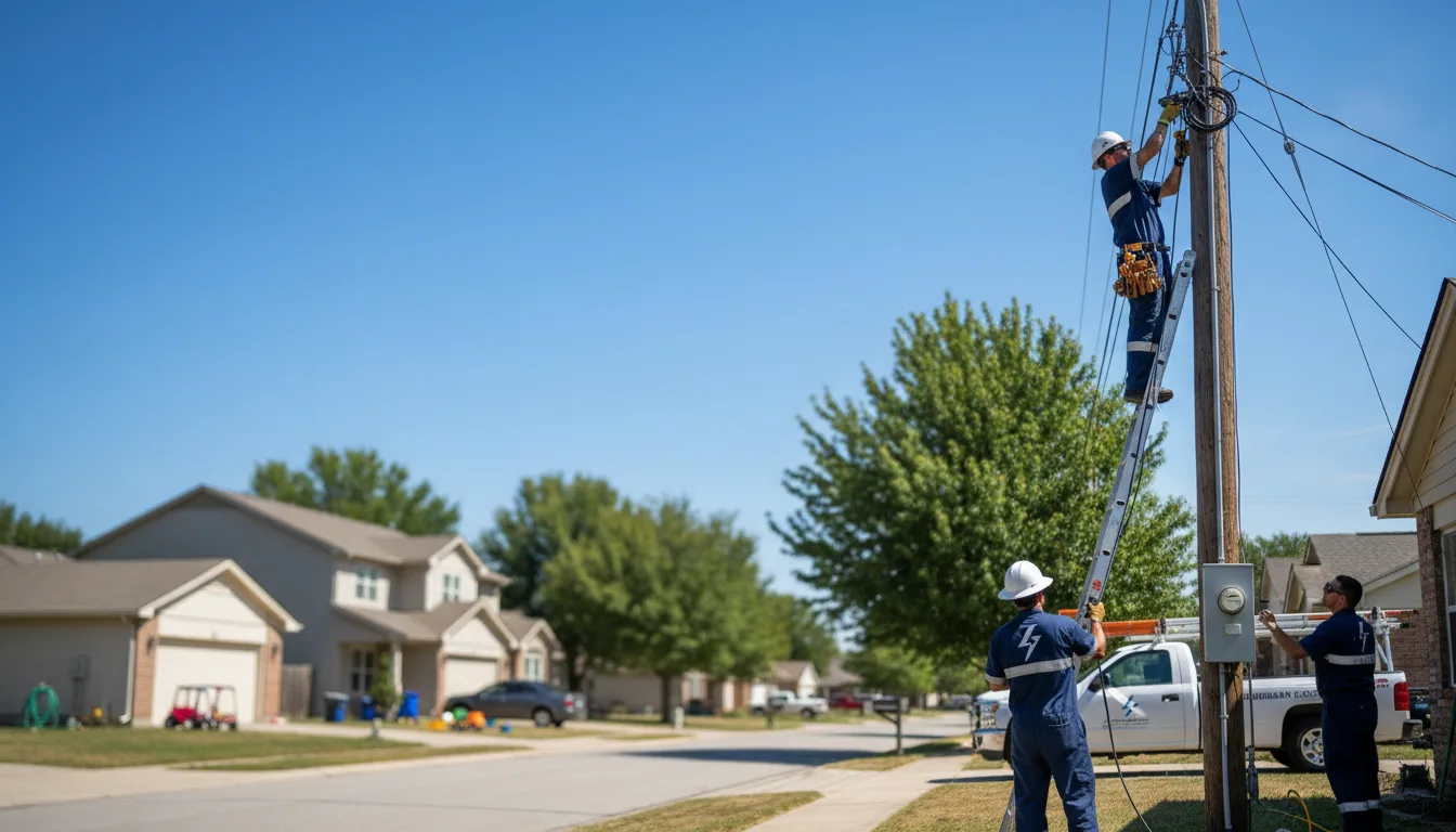 Residential electrician providing installation services in Gerry, NY